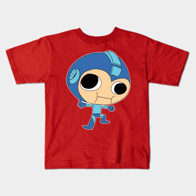 Silly Megaman Kids T-Shirt by Oshio